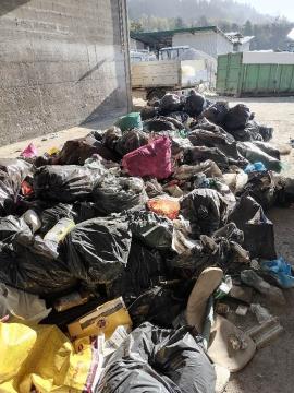 Del zbranih odpadkov